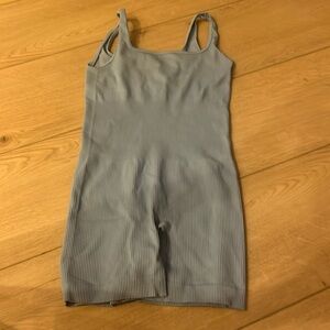 blue athletic romper